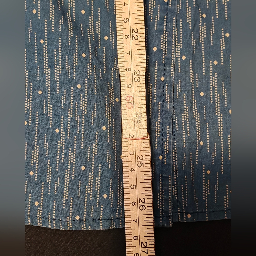 Polo Jeans Co. Collared Western Yoked Long Sleeve Button Shirt Blue & White XL - Picture 6 of 13
